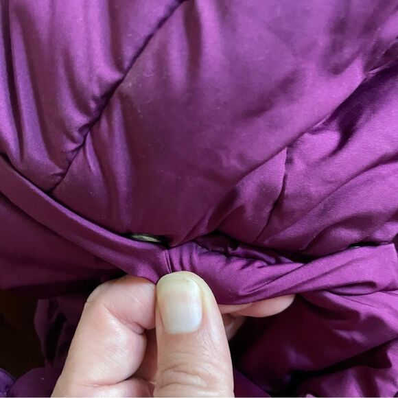 Esprit Purple Hooded Baby Girl Winter Coat Pockets Size 12 Months - Picture 9 of 11